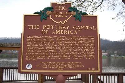 Pottery Capital of America historical marker, photographed November 20, 2011