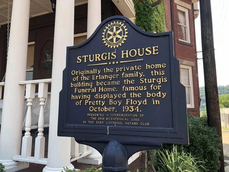 Sturgis House historical marker, photographed September 10, 2020