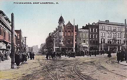 The Diamond — street scene — East Liverpool
