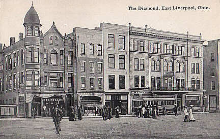 The Diamond — corner buildings — East Liverpool