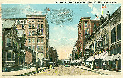 East Fifth Street, looking west — East Liverpool