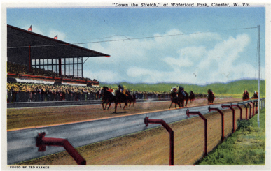 "Down the Stretch," at Waterford Park, Chester, West Virginia