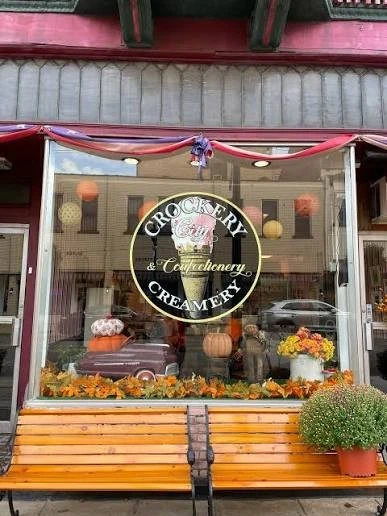 Crockery City Creamery storefront and product images