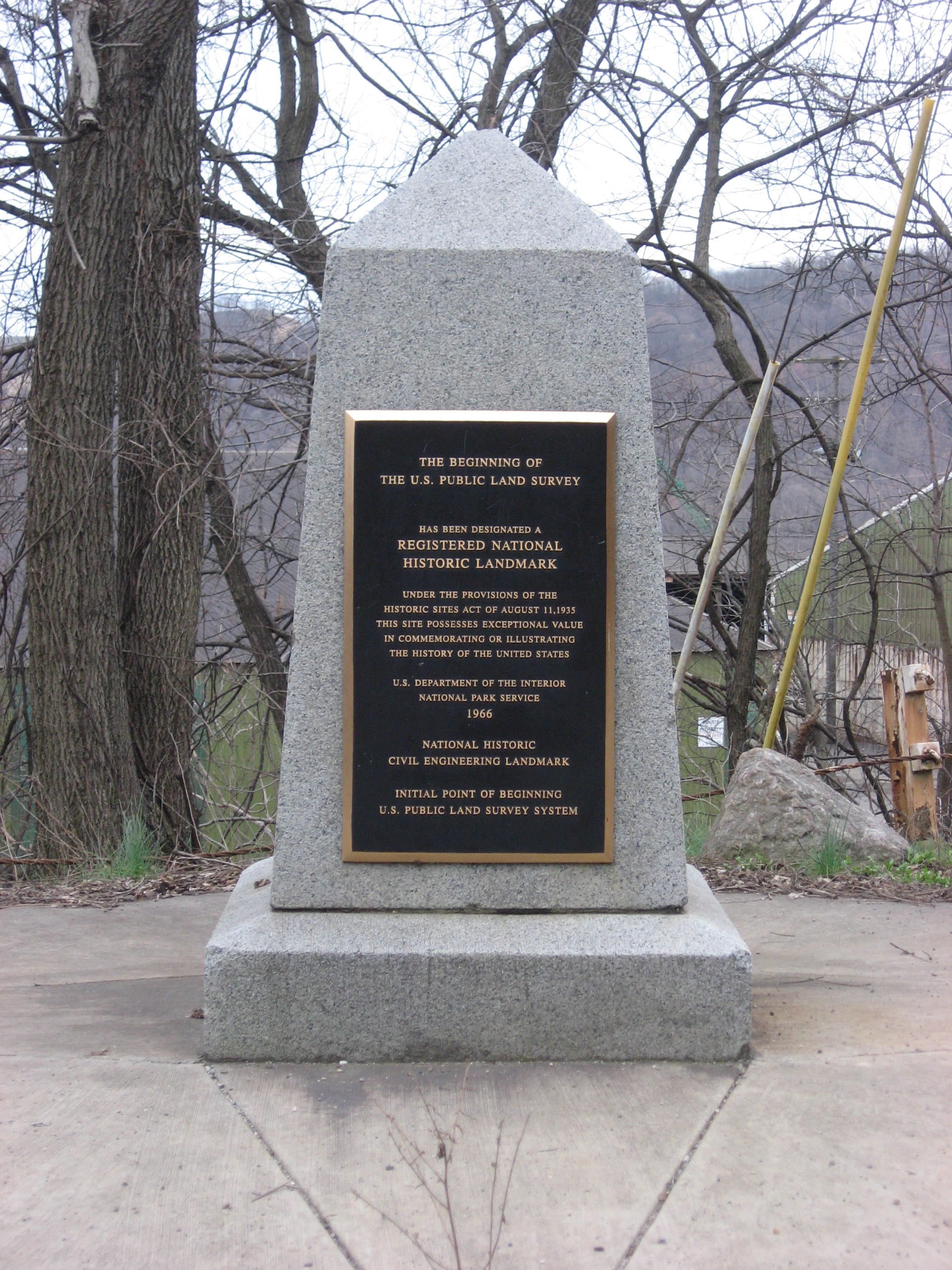 Point of Beginning survey monument