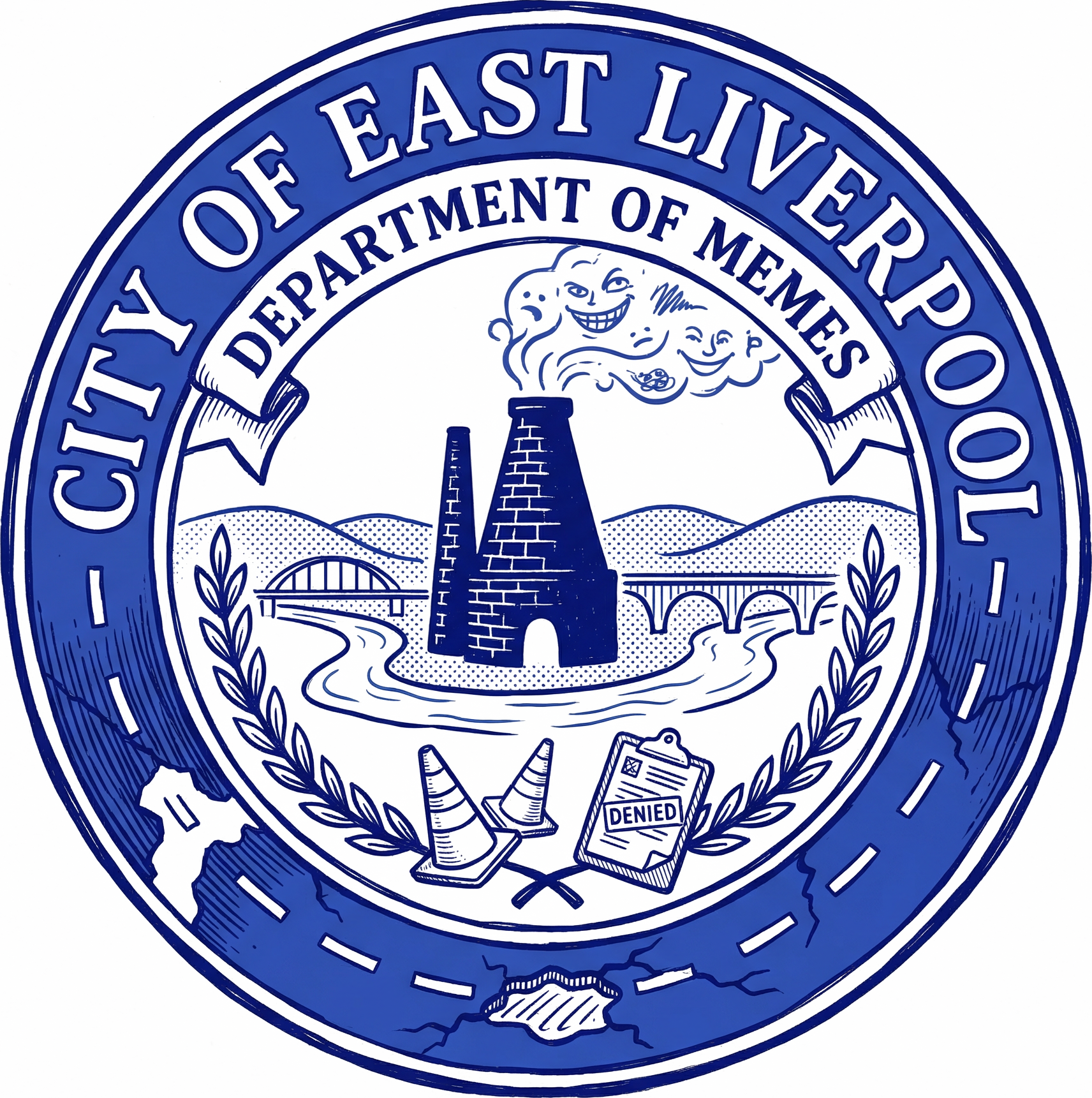 Holographic Department of Memes Sticker